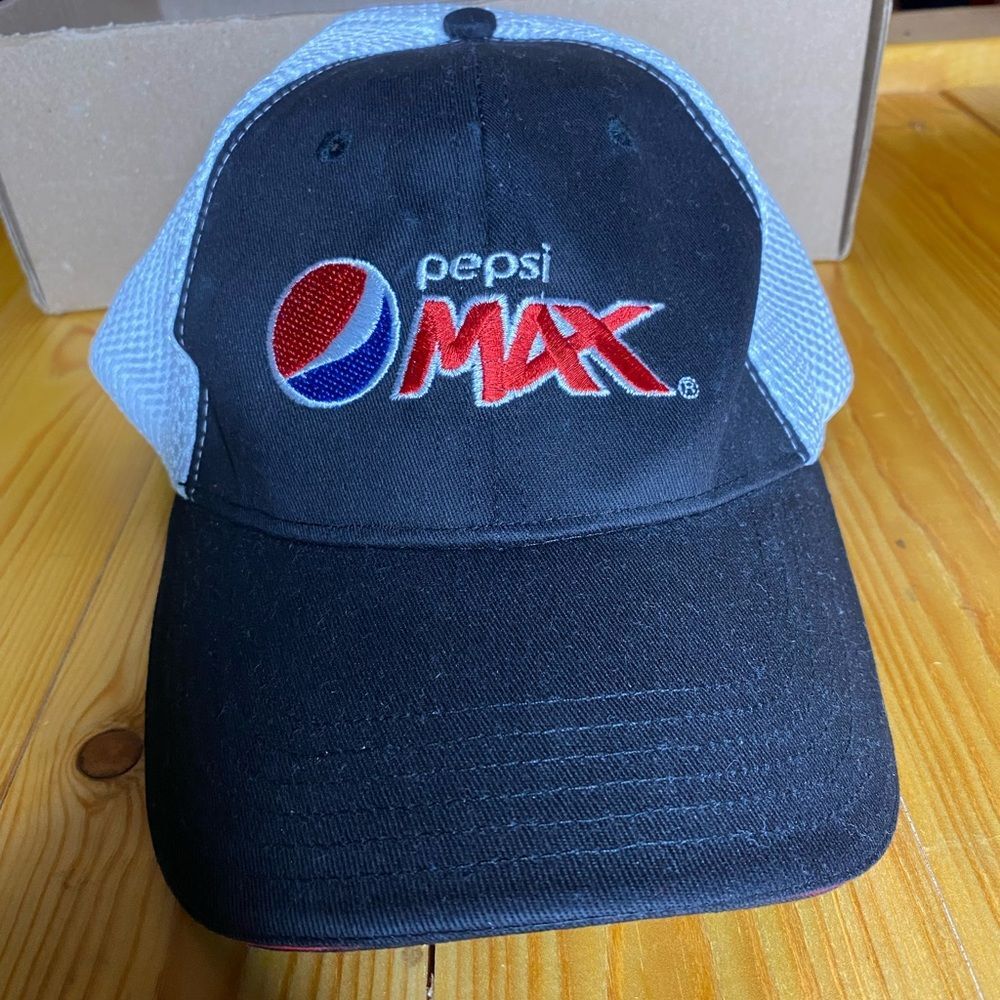 Pepsi Max Black and Gray Cap Vintage